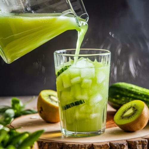 Kiwi Cucumber Agua Fresca