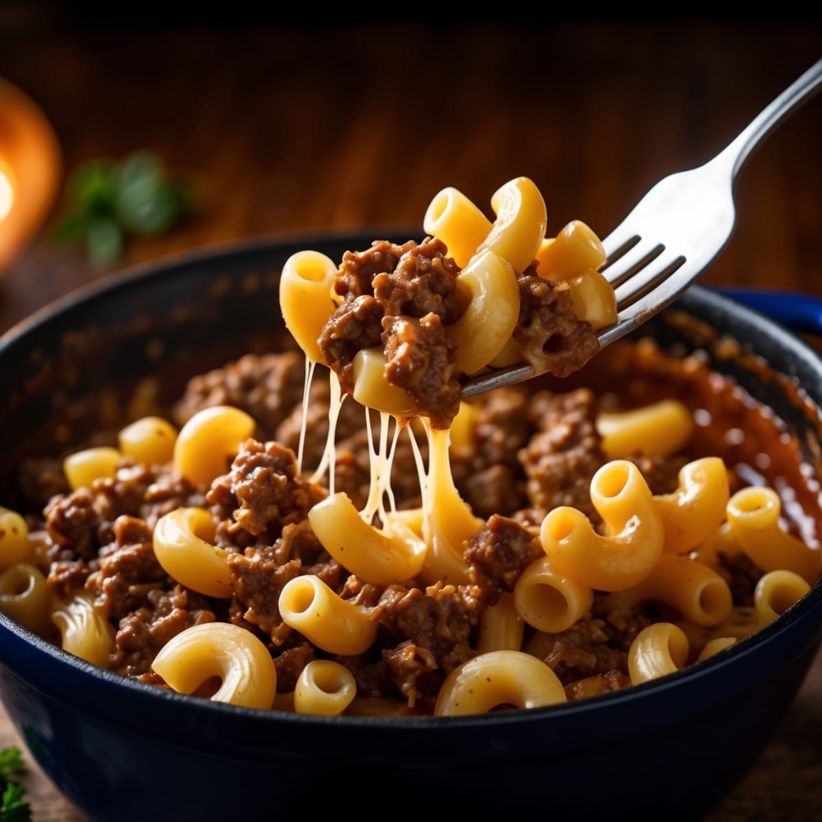 One-Pot Beefy Macaroni