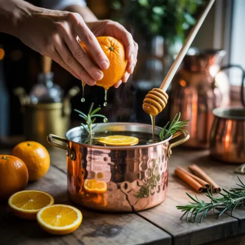 Orange Rosemary Iced Tea