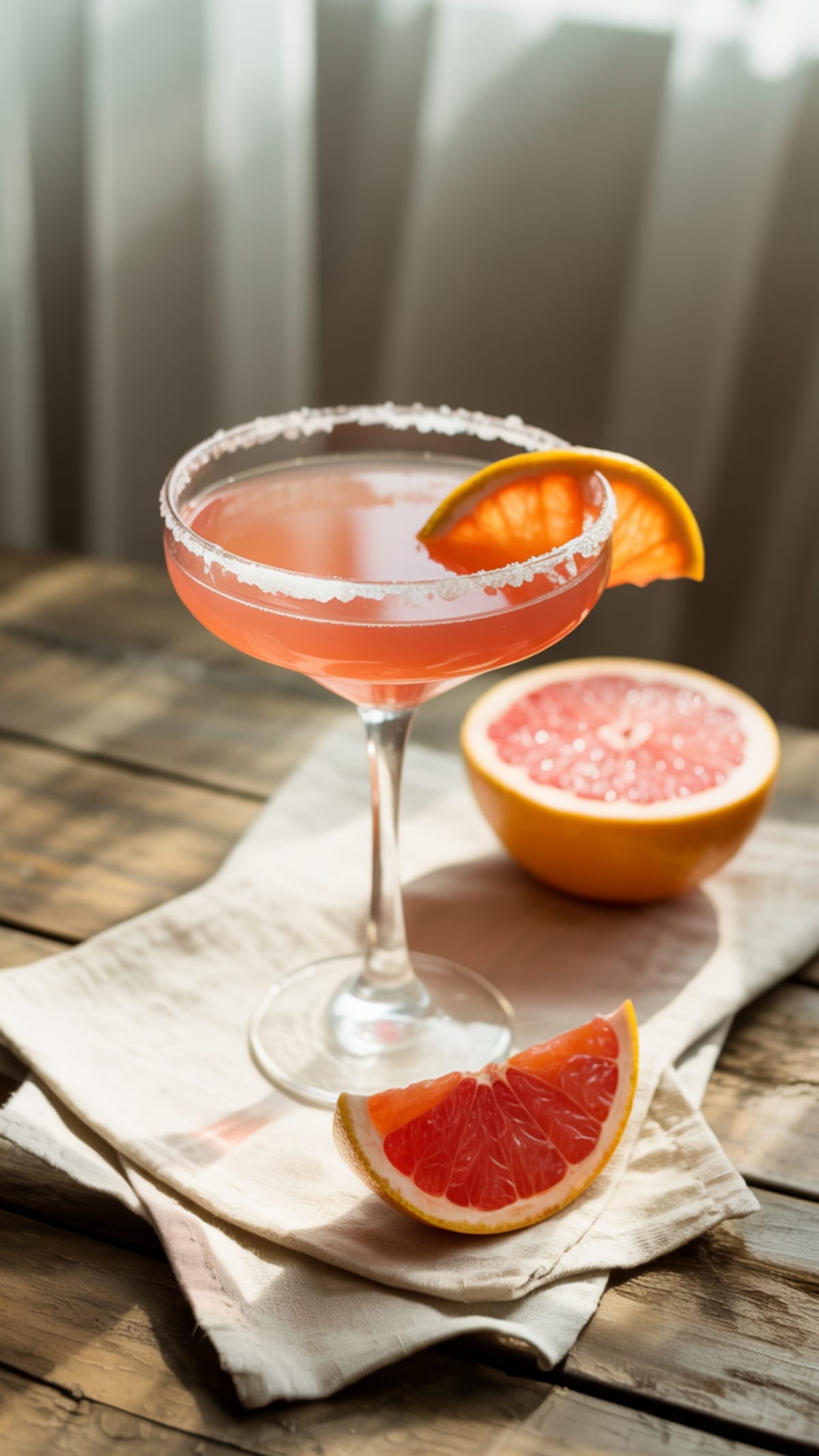 Detox-Inspired Pink Grapefruit Martini for Warm Weather Sipping