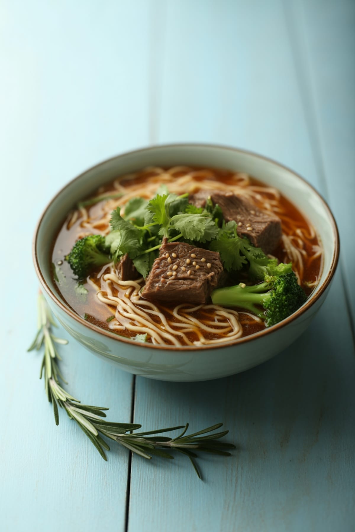Quick Asian Stir Fry Soba Noodles with Beef and Broccoli