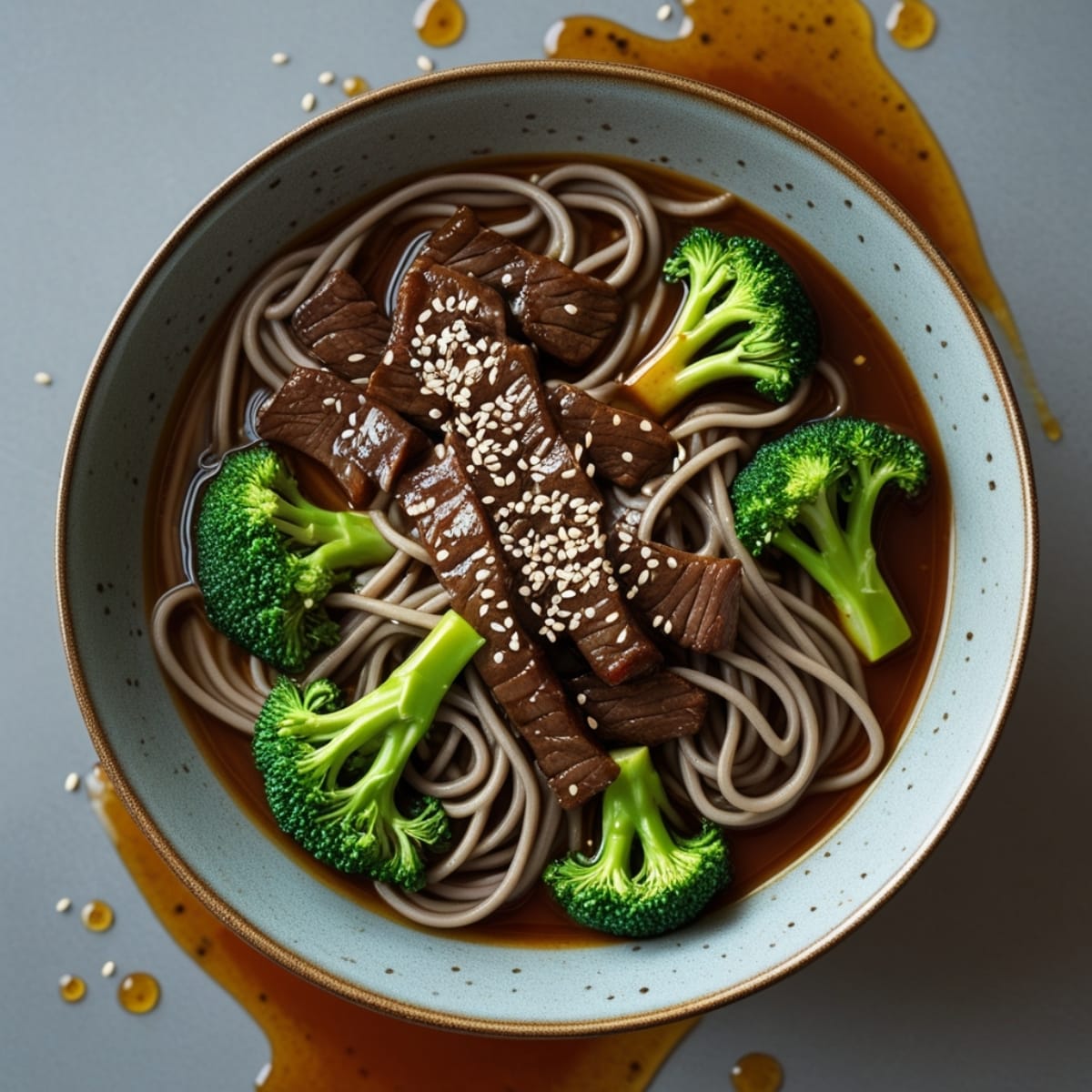 Beef and Broccoli Noodle Bowl