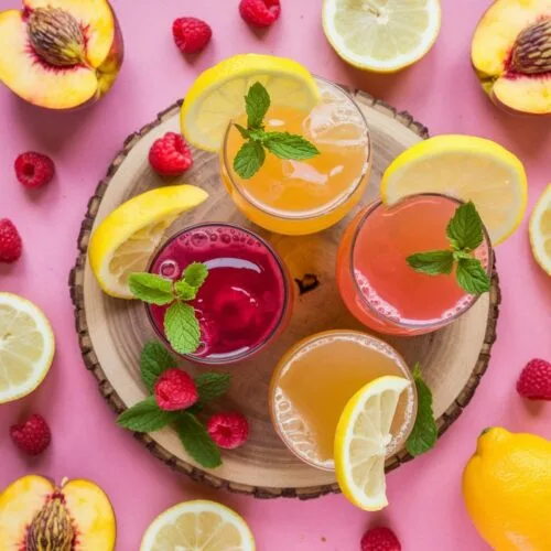 Raspberry Peach Lemonade