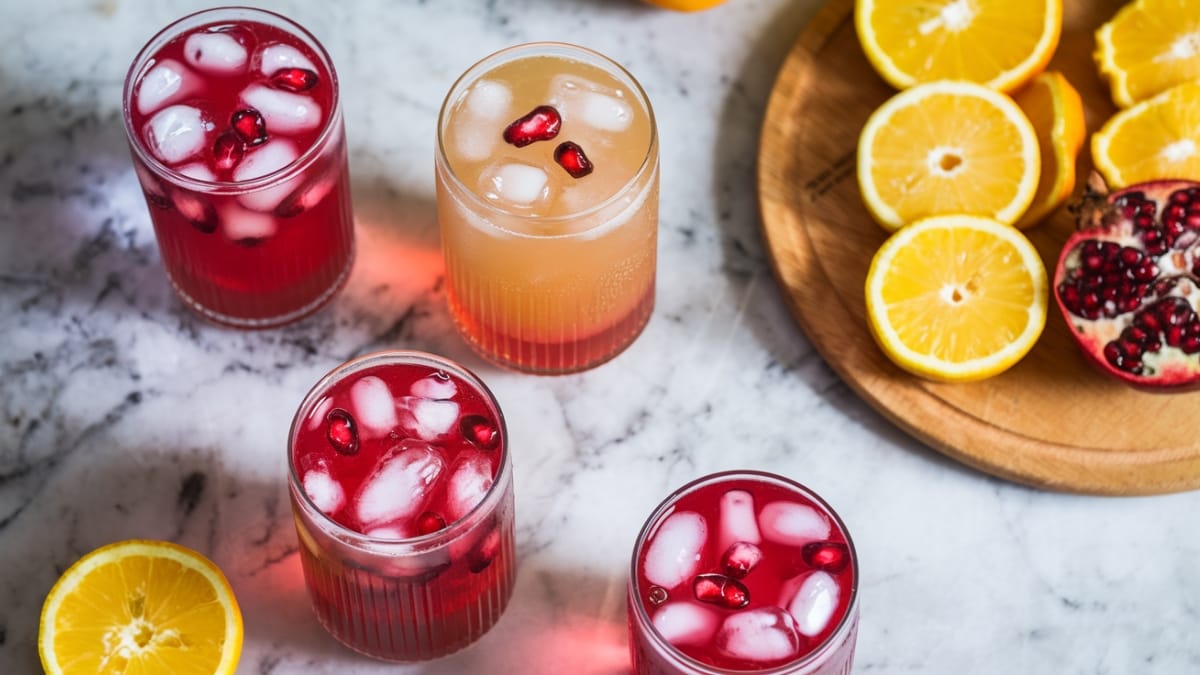 Refresh Your Palate with This Vibrant Citrus Pomegranate Fizz Mocktail