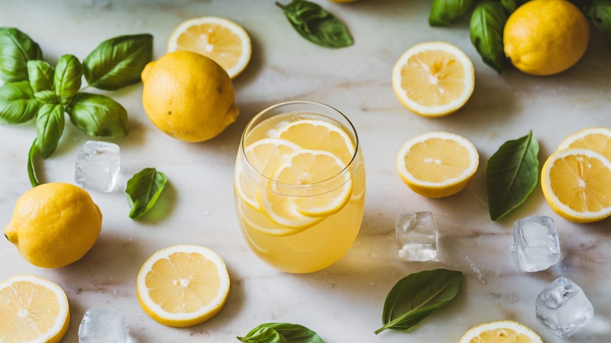 Refreshing Basil Lemonade- The Perfect Summer Sipper You Need Now