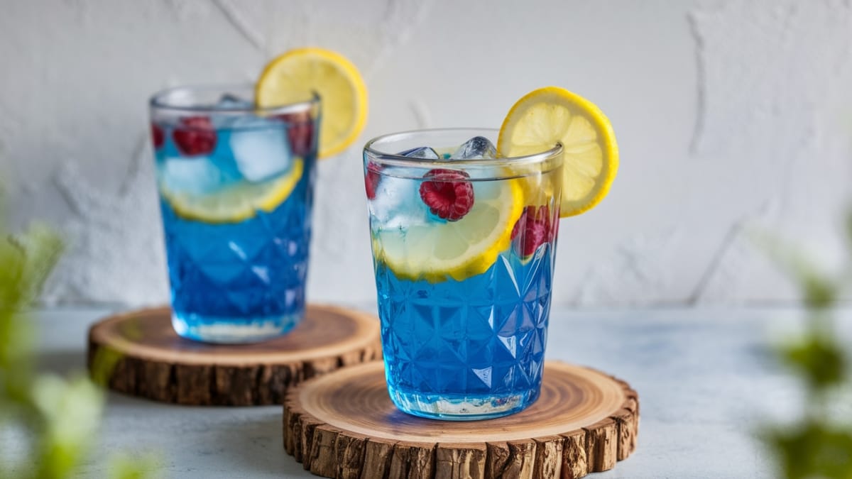 Refreshing Blue Raspberry Lemonade- A Vibrant Summer Twist!