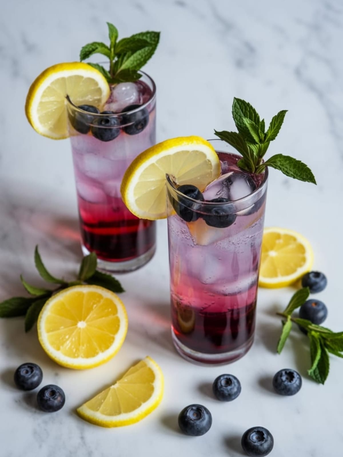 Refreshing Blueberry Lemon Fizz - The Perfect Summer Cocktail
