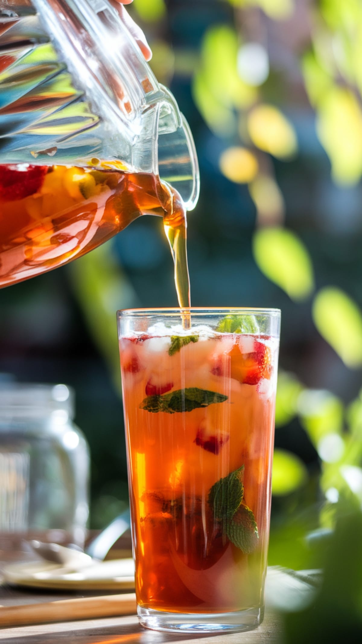 Refreshing Homemade Strawberry Peach Iced Tea for Perfect Summer Sips