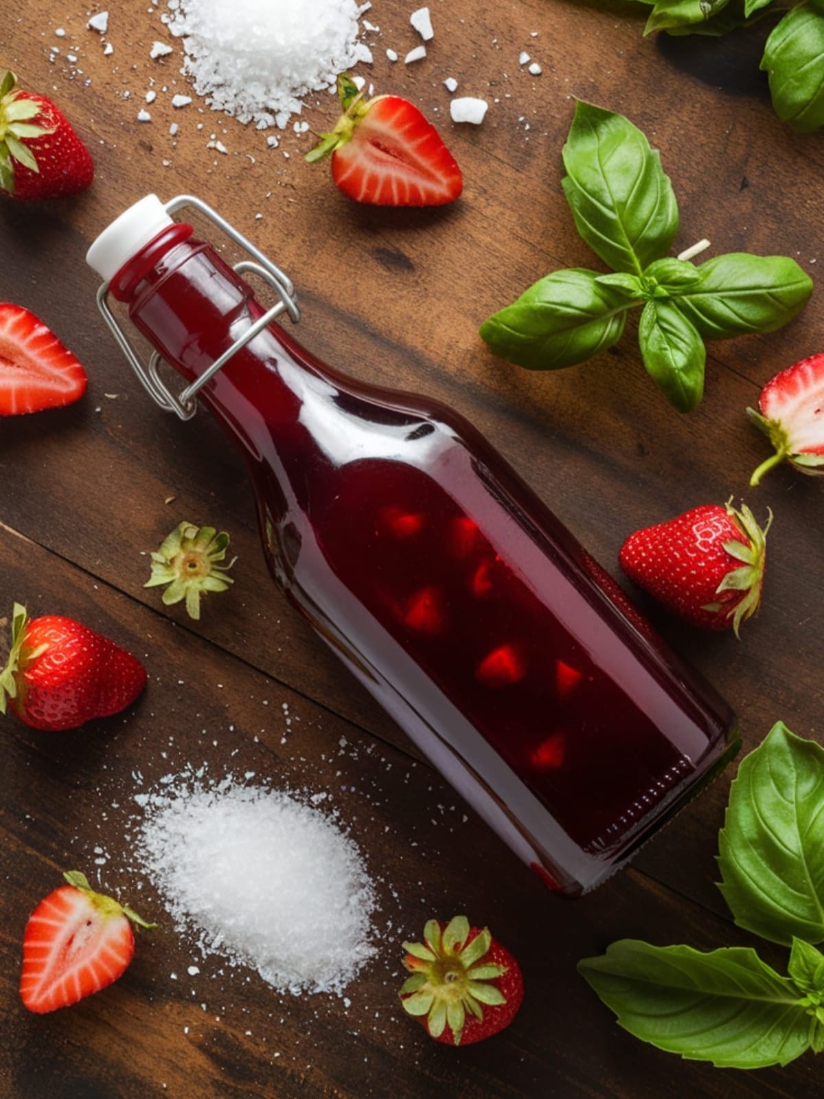 Refreshing Strawberry Basil Shrub Recipe for Hot Sunny Days