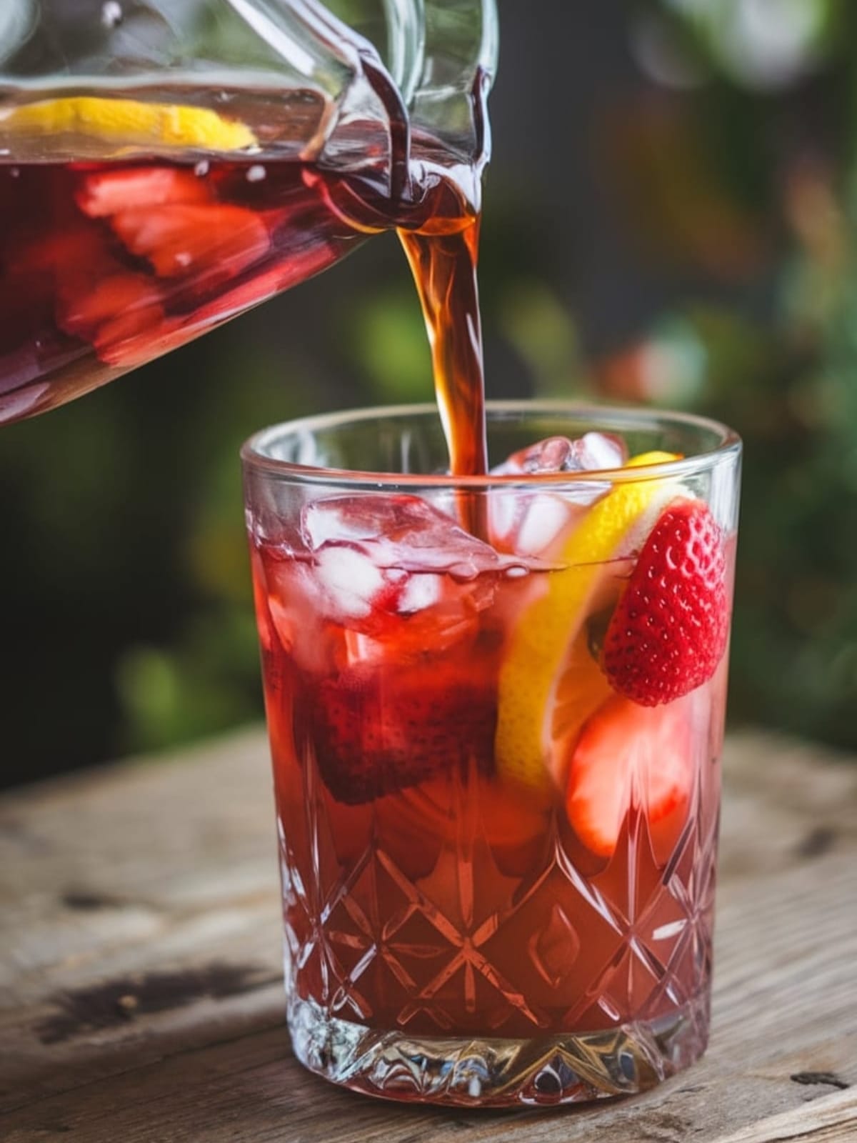 Refreshing Strawberry Hibiscus Iced Tea for Summer Sipping