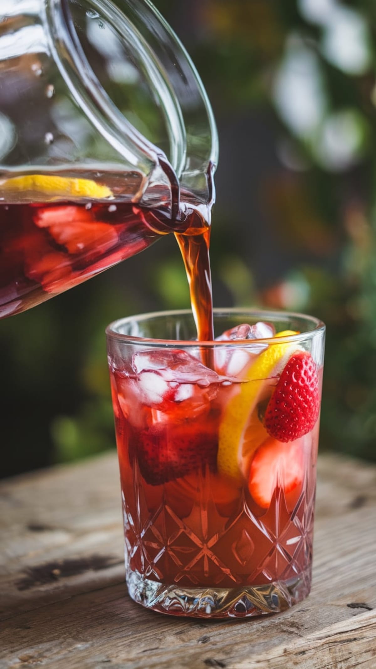 Refreshing Strawberry Hibiscus Iced Tea for Summer Sipping