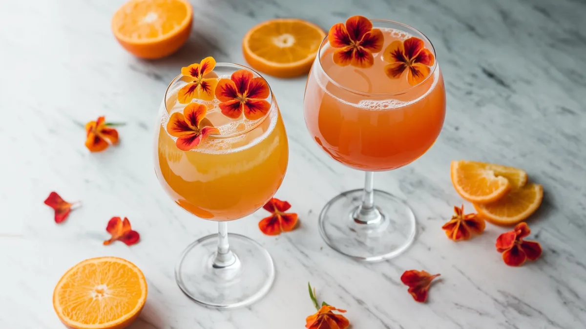 Revitalize Your Cocktail Hour- Nasturtium Tangerine Spritz Recipe That Blooms With Flavor