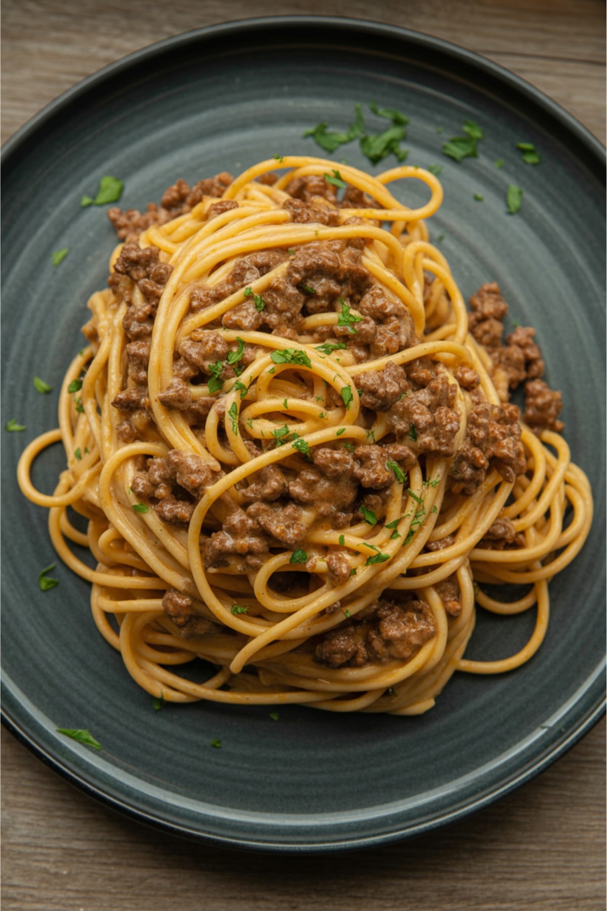 Rich & Savory Garlic Butter Beef Spaghetti