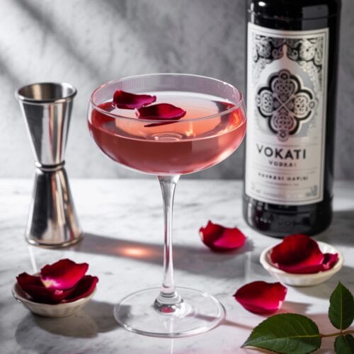 Rose Petal Gin Martini Recipe