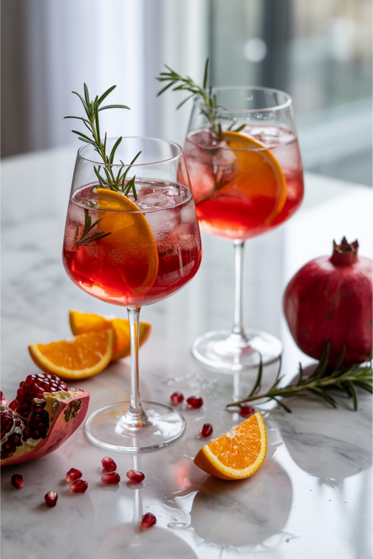 Ruby Red Pomegranate Mocktail Recipe with Citrus & Bubbles