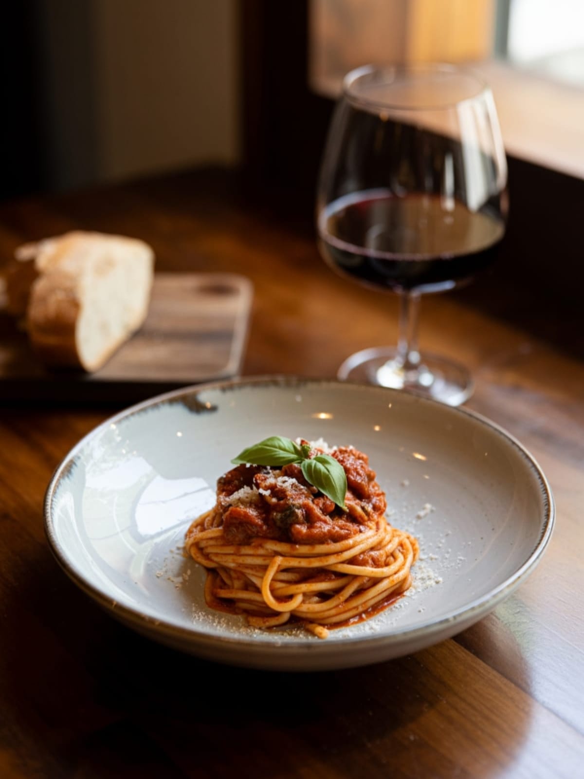 Simple beef marinara linguine combines al dente pasta with rich homemade sauce for a dinner