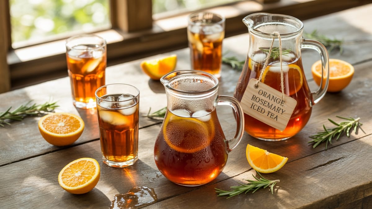 Sip Into Summer- Refreshing Orange Rosemary Iced Tea Recipe
