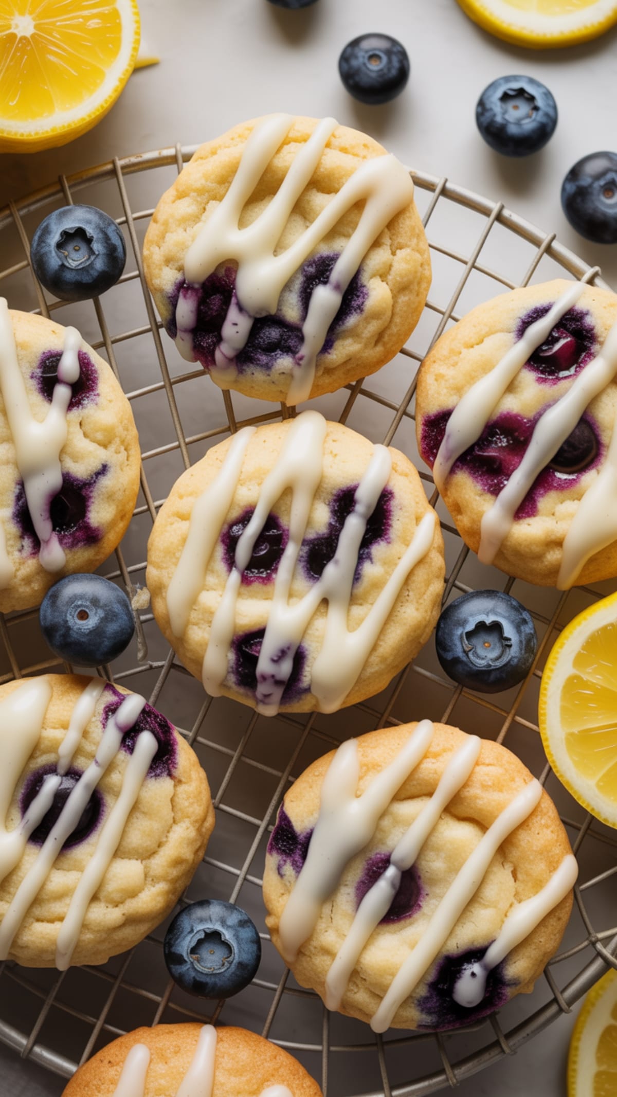 Soft Lemon Blueberry Cookies Bursting With Fresh Summer Flavor