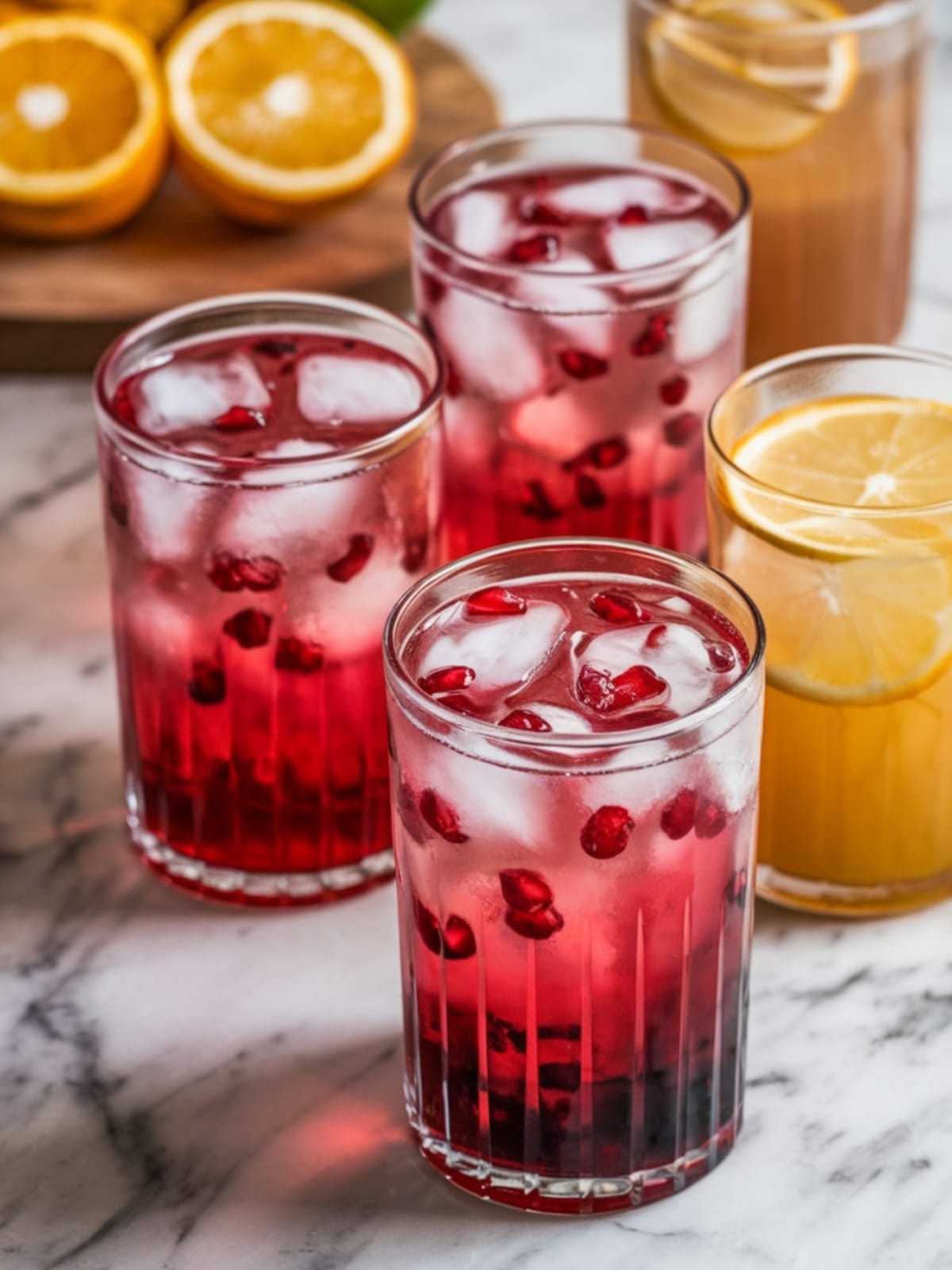 Sparkling Citrus Pomegranate Fizz Mocktail for Elegant Entertaining