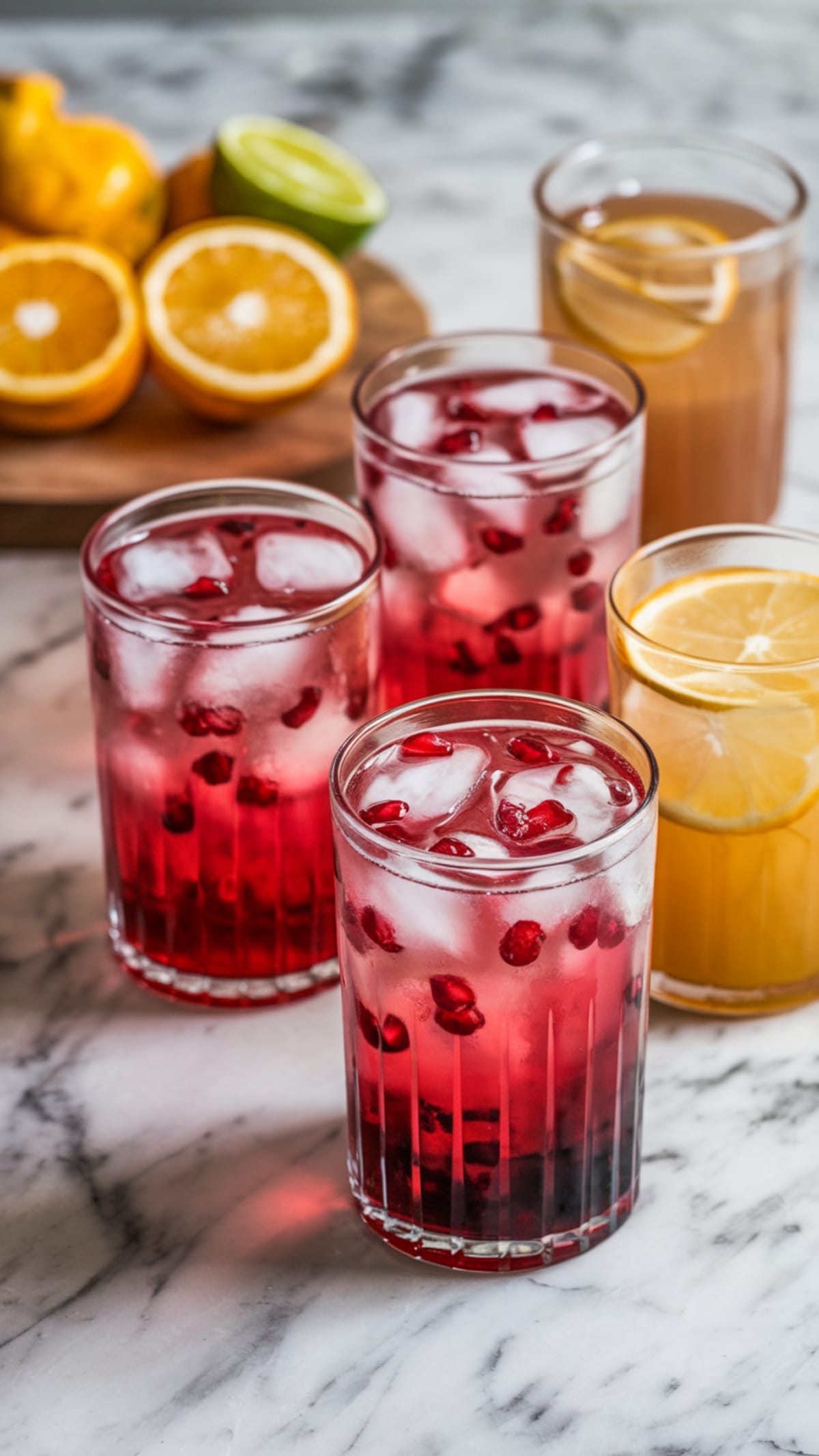 Sparkling Citrus Pomegranate Fizz Mocktail for Elegant Entertaining
