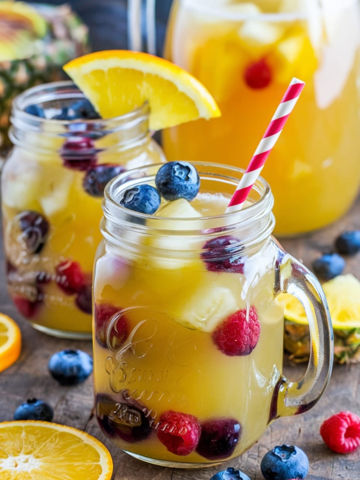Sparkling Orange Pineapple Punch with Sprite (Alcohol-Free)