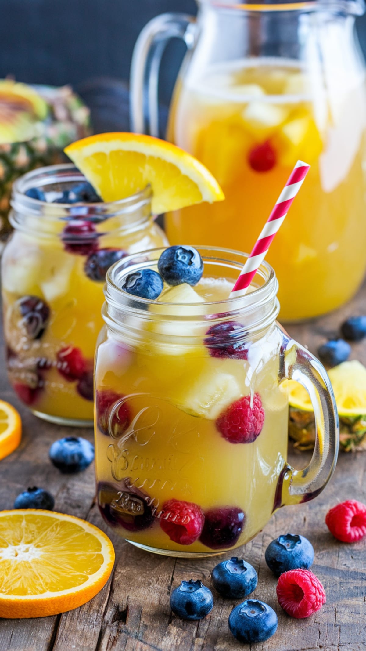 Sparkling Orange Pineapple Punch with Sprite (Alcohol-Free)
