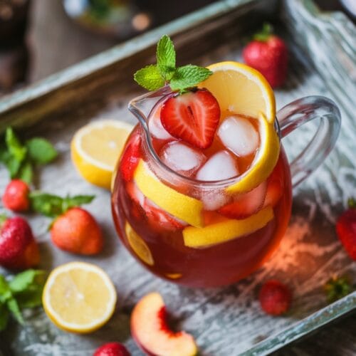 Strawberry Peach Iced Tea