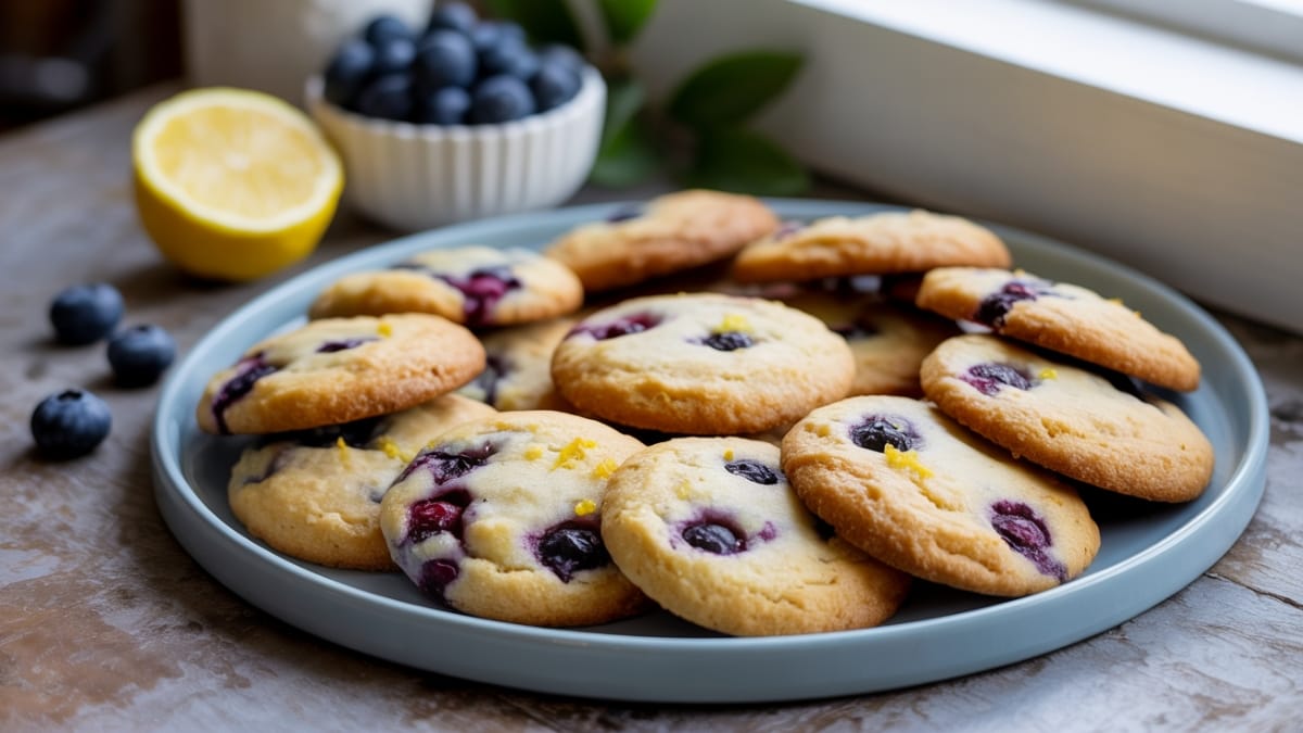 Sunshine in Every Bite- Lemon Blueberry Cookies You'll Make Again and Again