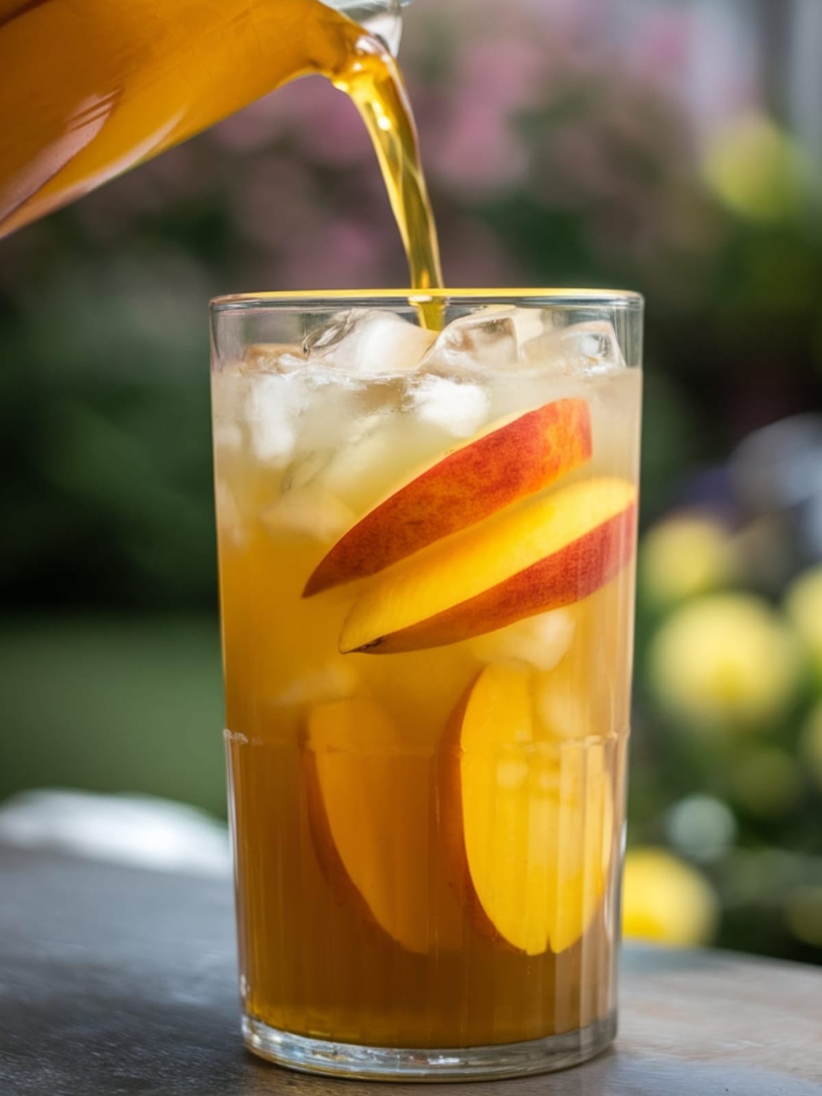 Sweet & Spicy Ginger Peach Honey Green Tea for Hot Summer Days