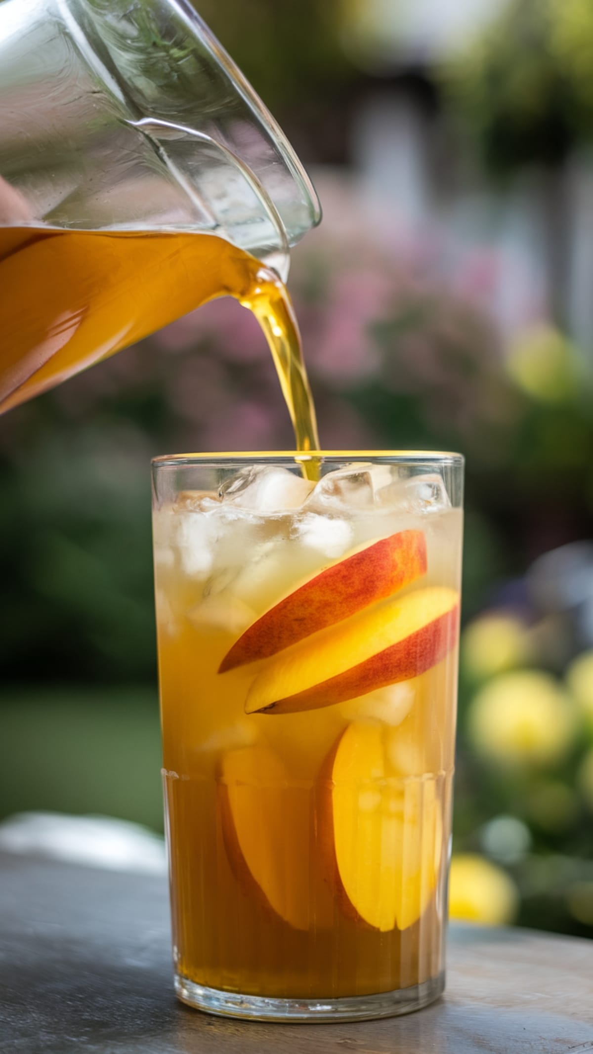 Sweet & Spicy Ginger Peach Honey Green Tea for Hot Summer Days