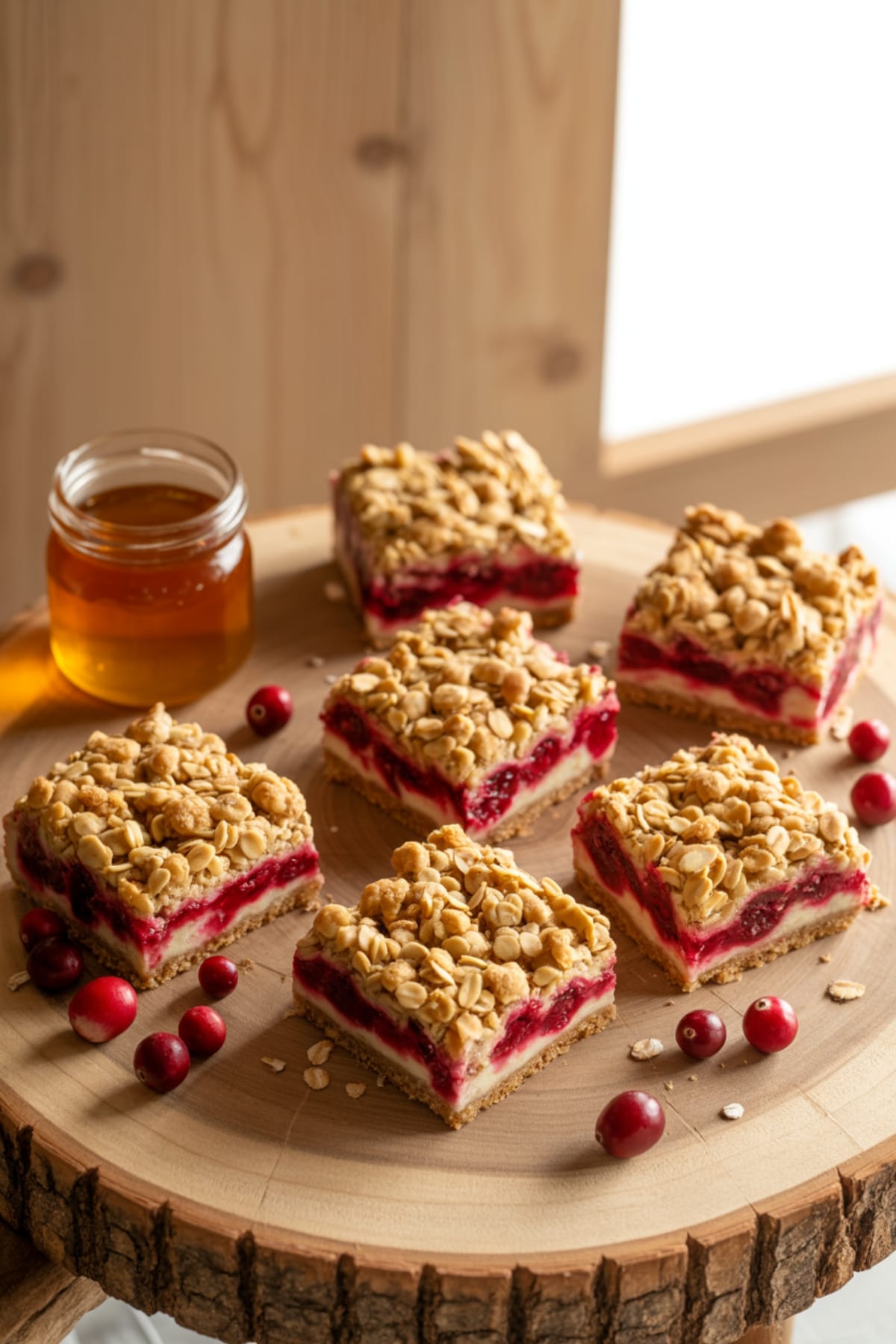 Tart & Sweet Cranberry Bars with Buttery Oatmeal Crumble