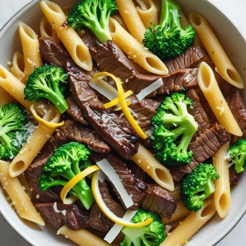 Tasty Lemon Zest Beef and Broccoli Pasta Recipe