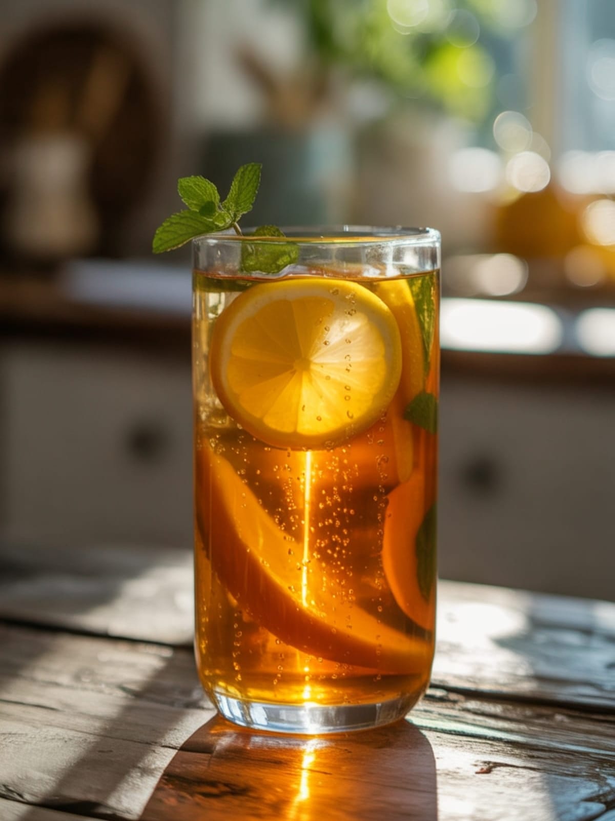 Tropical Cold Drink Recipe - Fresh Mango Iced Tea