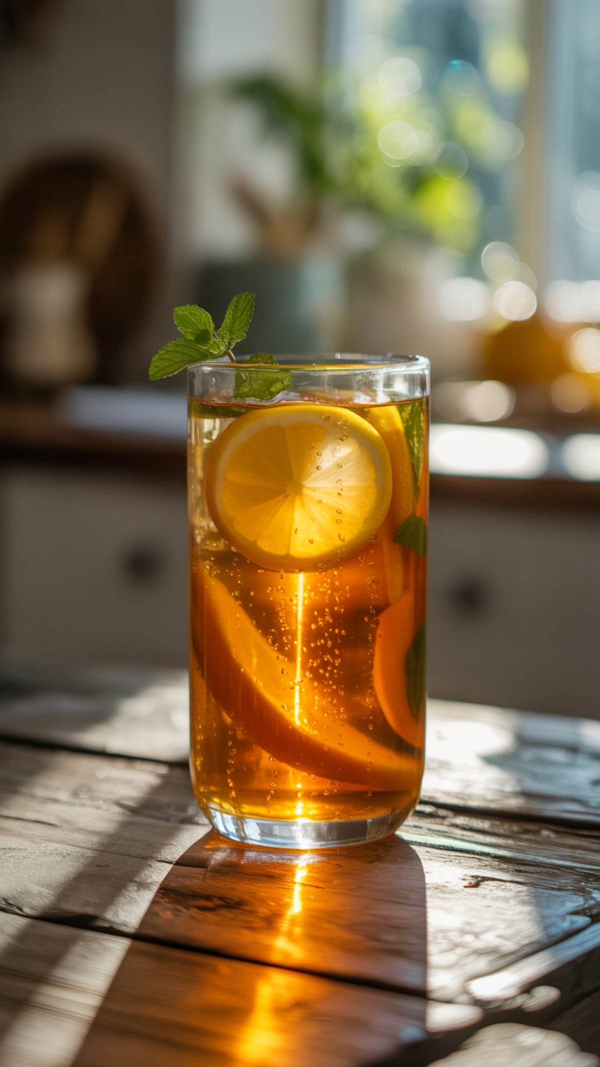 Tropical Cold Drink Recipe - Fresh Mango Iced Tea