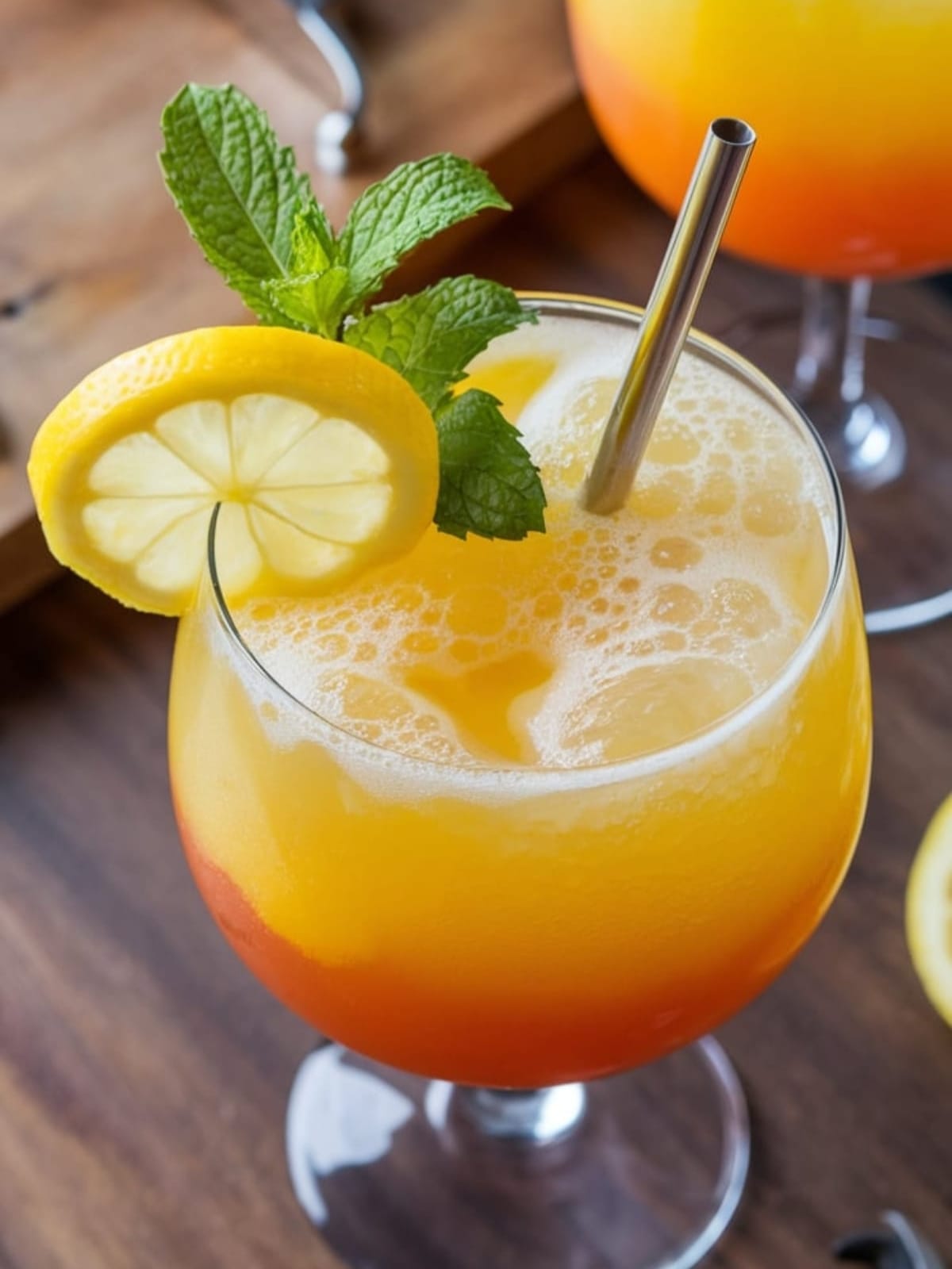 Tropical Frozen Mango Lemonade Slushie Ready in Just 5 Minutes