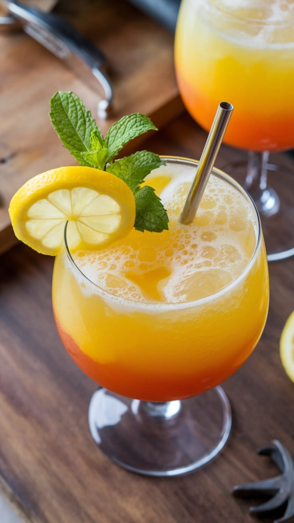 Tropical Frozen Mango Lemonade Slushie Ready in Just 5 Minutes