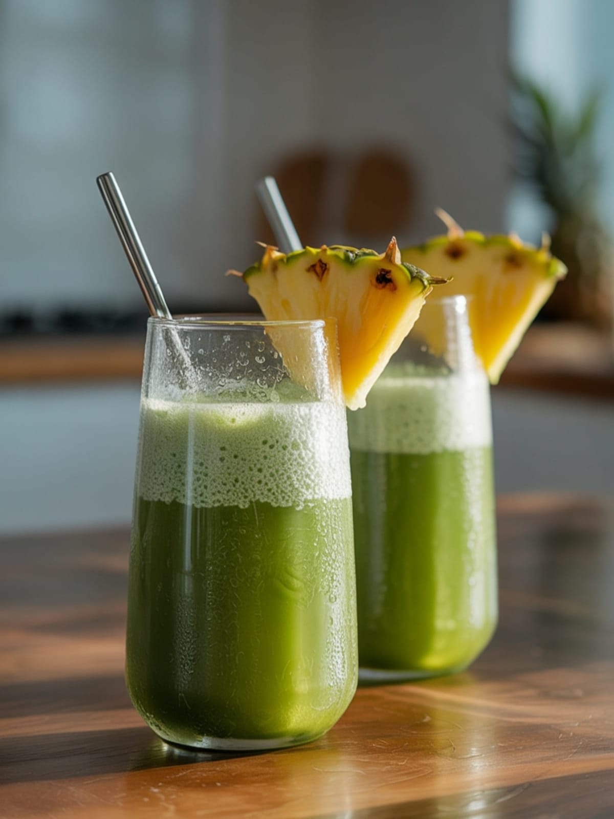 Tropical Matcha Pineapple Drink - Refreshing Summer Sipping