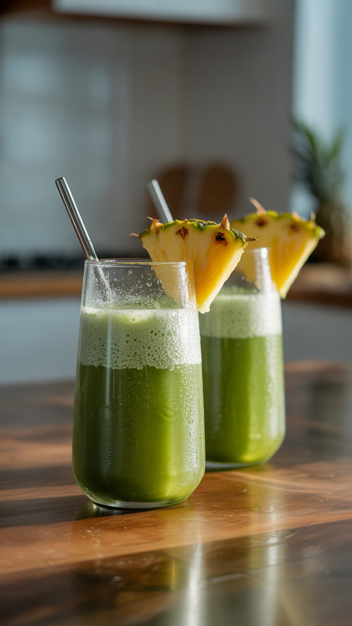 Tropical Matcha Pineapple Drink - Refreshing Summer Sipping