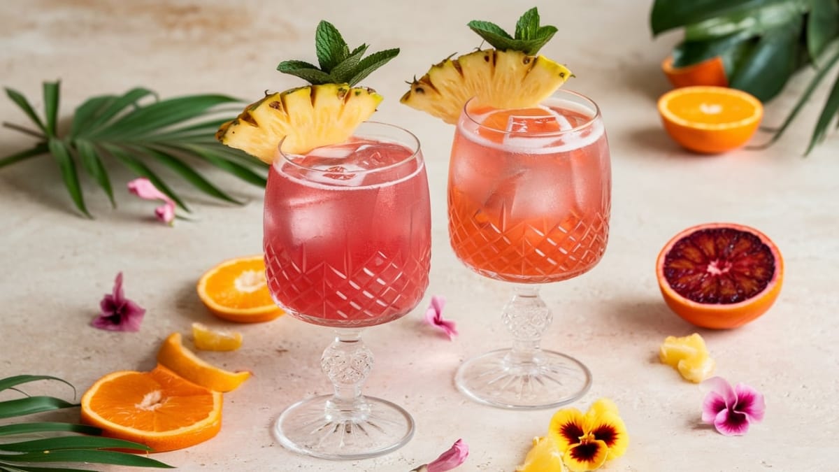 Tropical Rosé Aperol Spritz- Your New Sunshine Cocktail Obsession