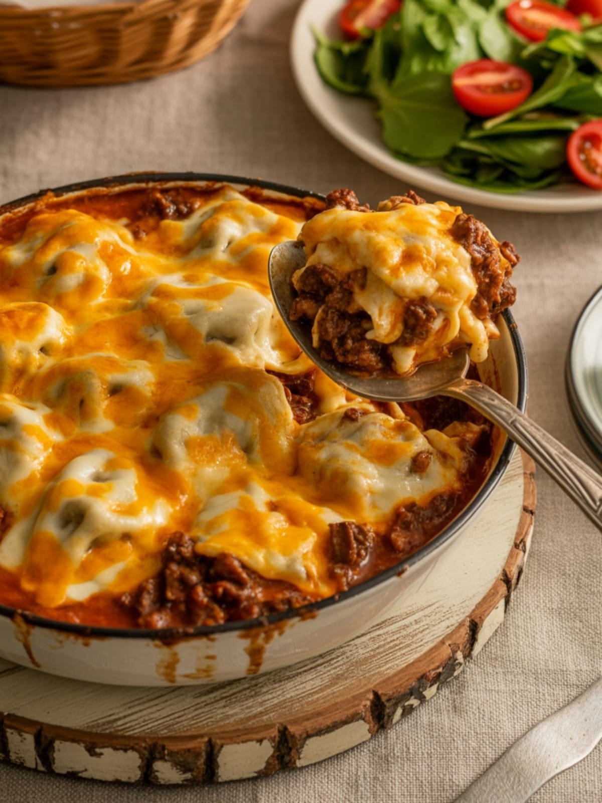 Ultimate Cheesy Beef Ravioli Bake - Ready in 45 Minutes!