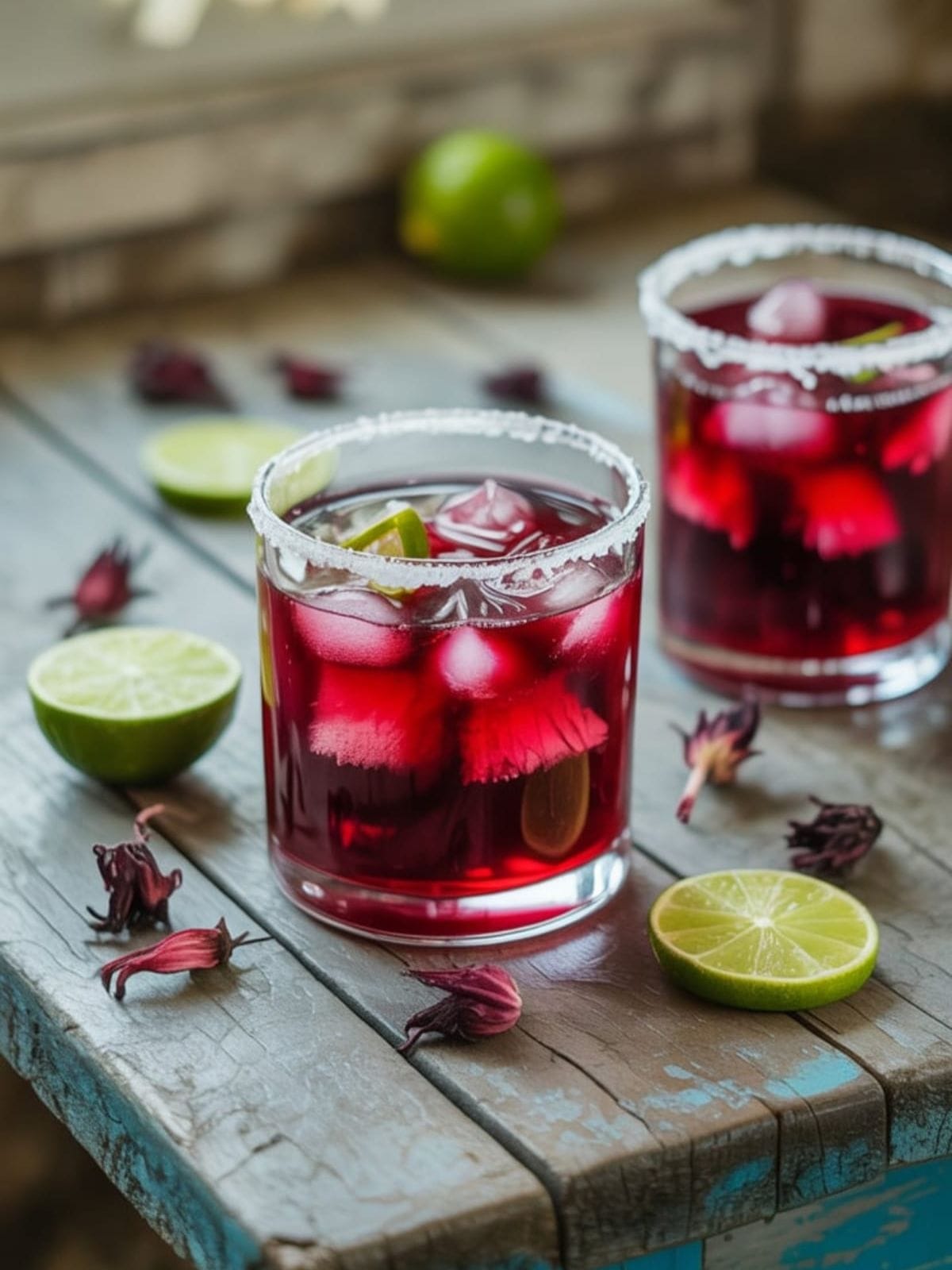 Vibrant Hibiscus Margarita - The Pink Tropical Cocktail You Need