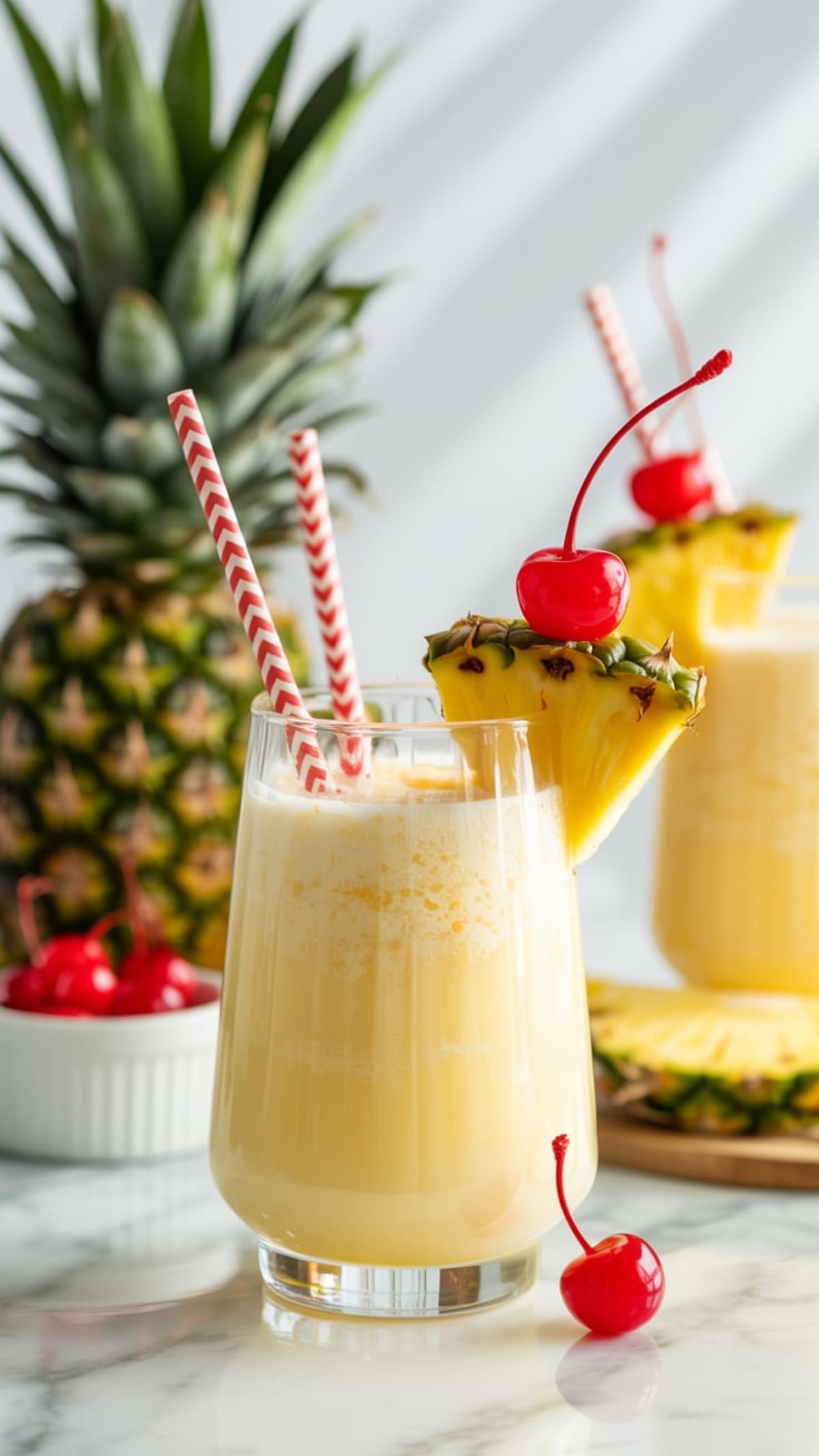 Creamy Virgin Piña Colada - Tropical Vacation in a Glass