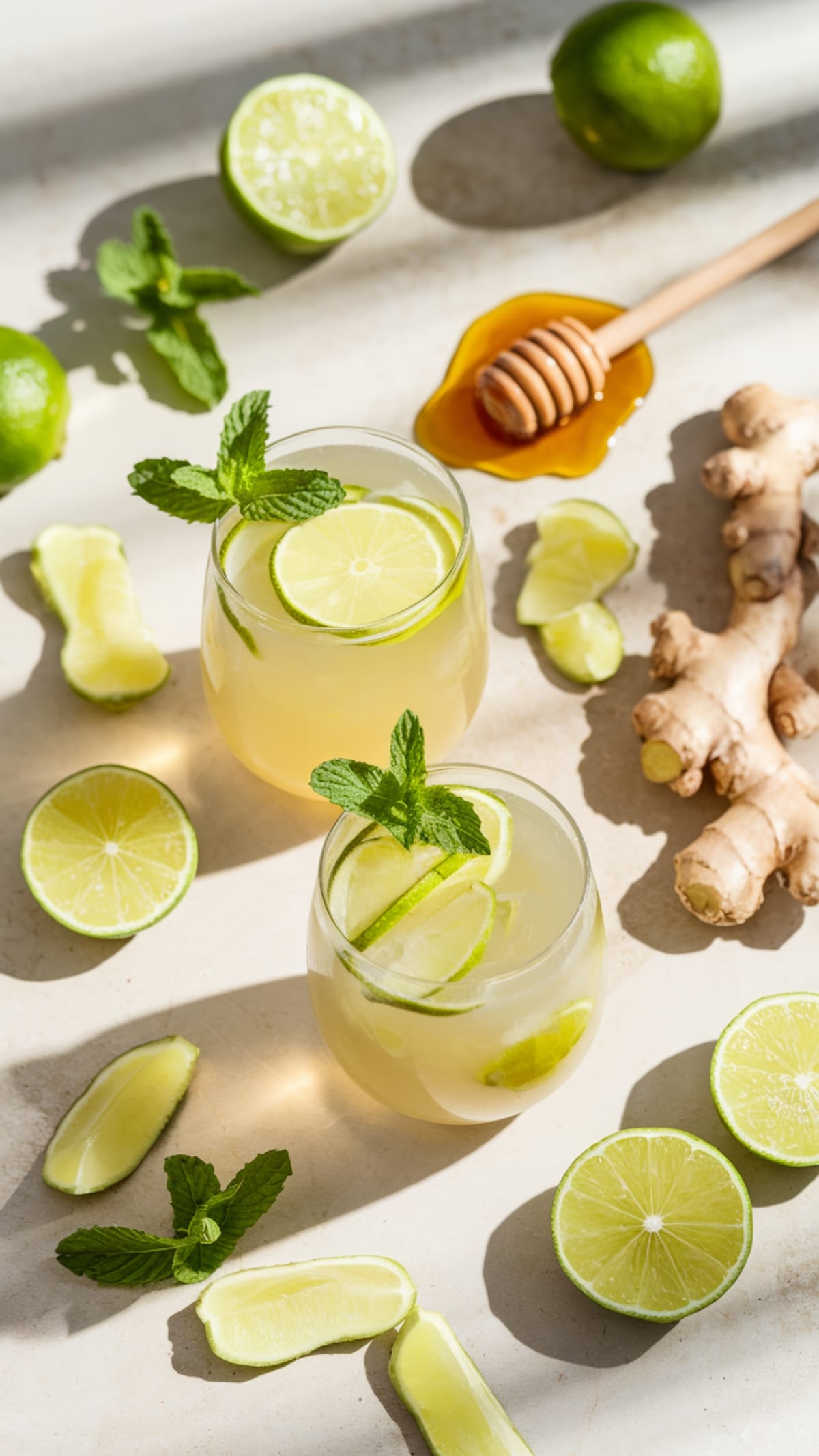 Zesty Honey Ginger Limeade- The Perfect Summer Drink Recipe
