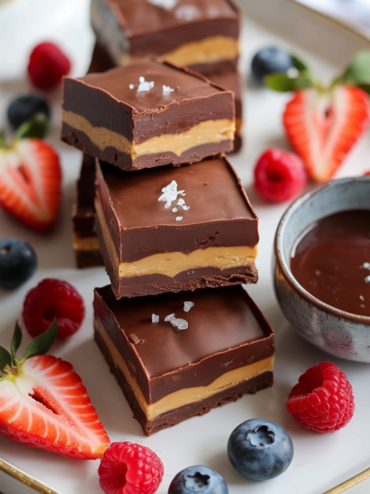 5-Ingredient No-Bake Chocolate Peanut Butter Bars Ready in 30 Minutes