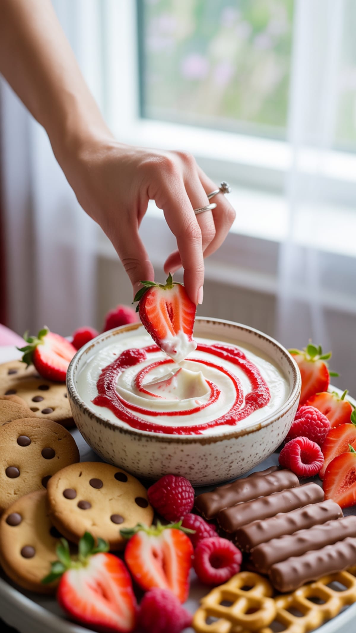 5-Minute Strawberry Cheesecake Dip That Disappears At Every Party
