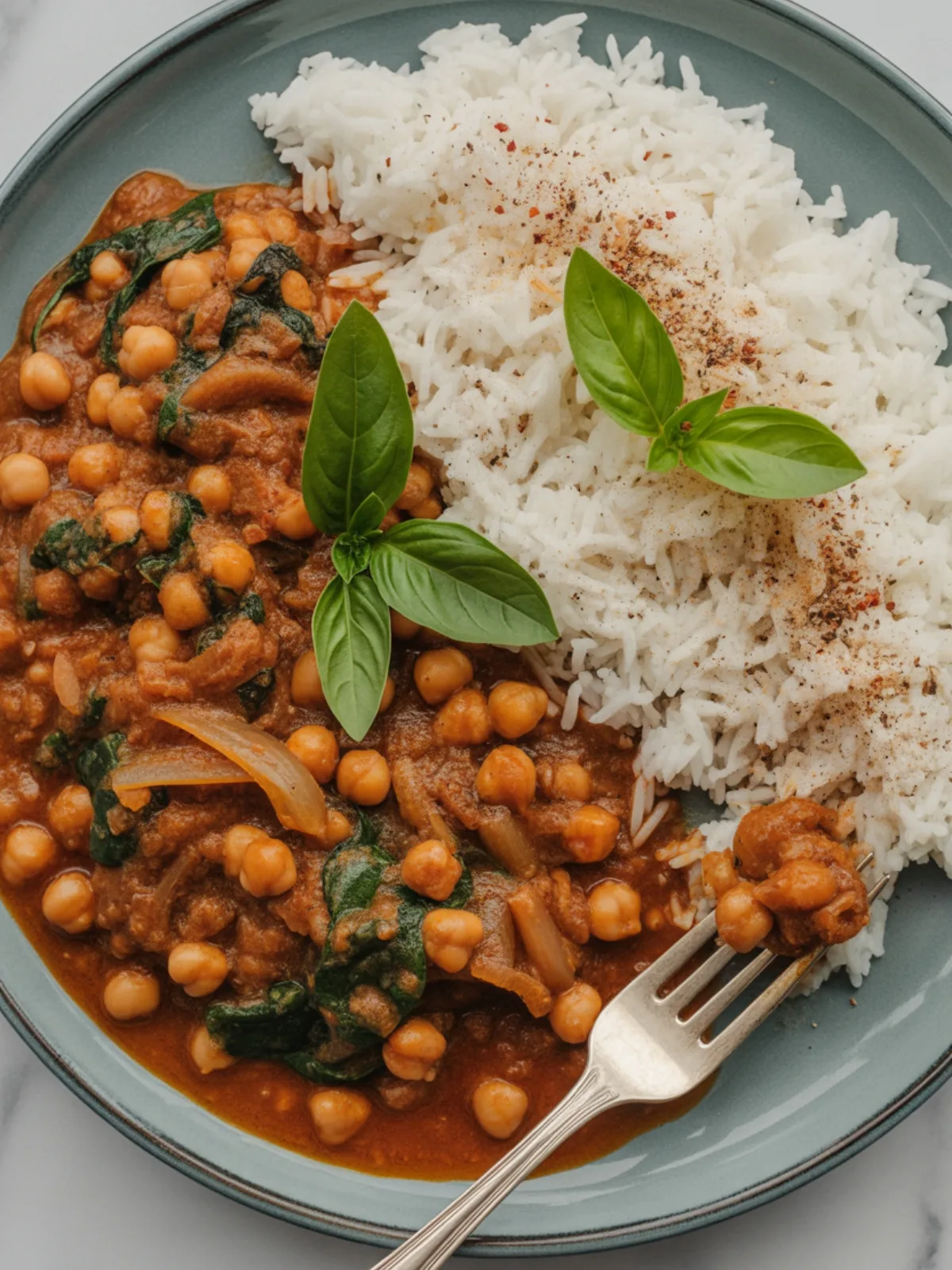 Autumn's Comfort Bowl: Pumpkin Lentil Curry with Chickpeas