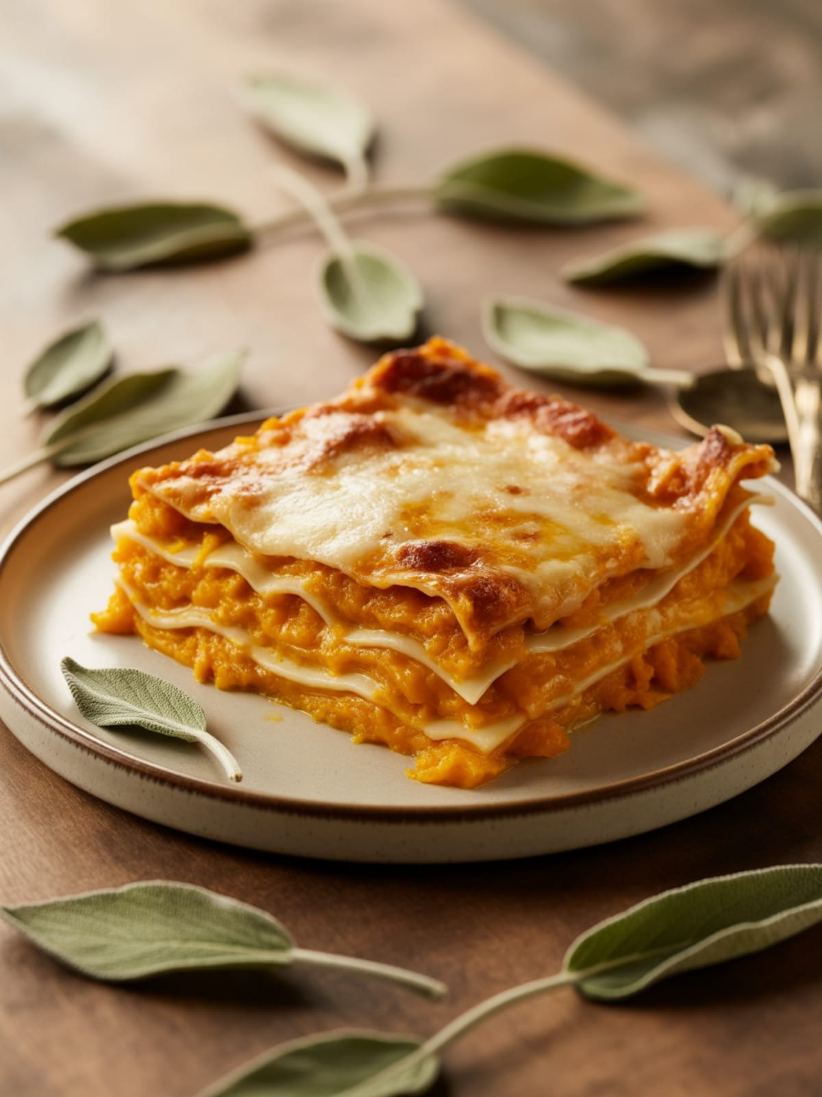 Butternut Squash Lasagna with Sage Vegan
