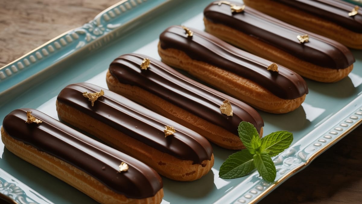 Classic Chocolate Eclairs- French Patisserie Magic at Home