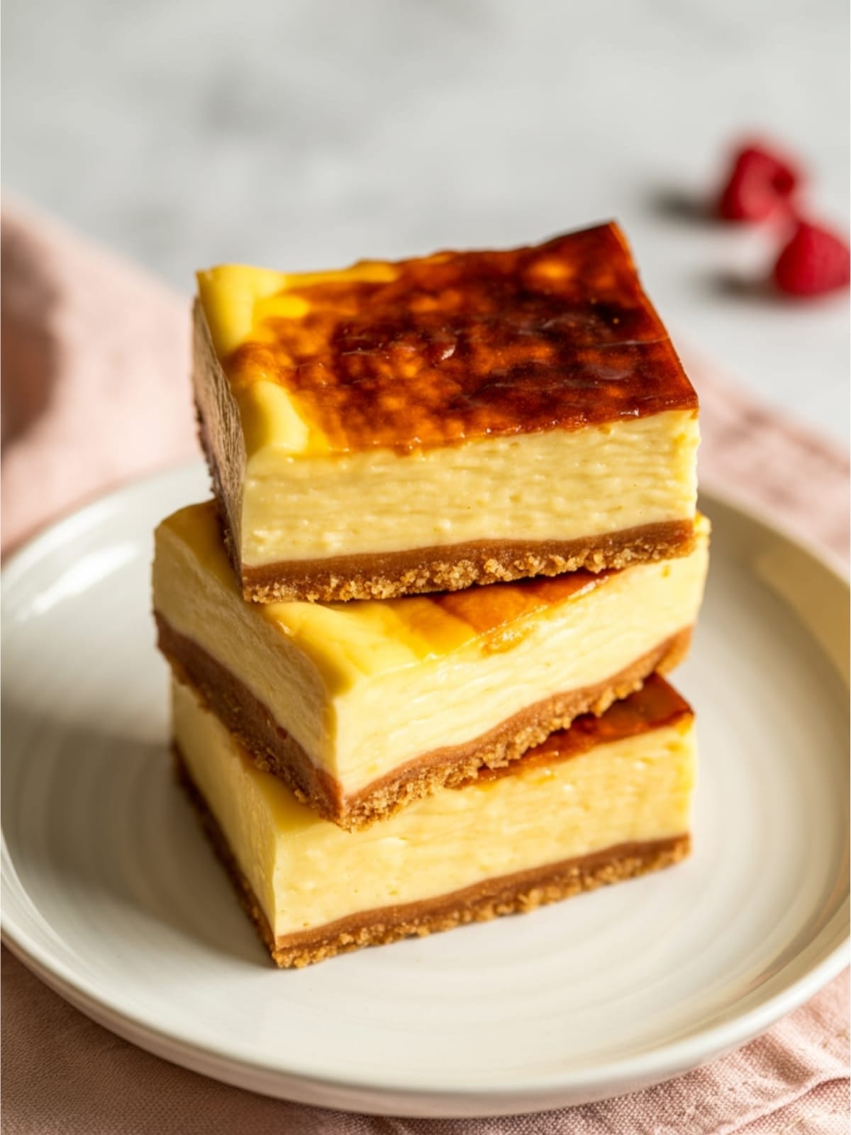 Classic French Desserts Meet NY Cheesecake in These Irresistible Bars