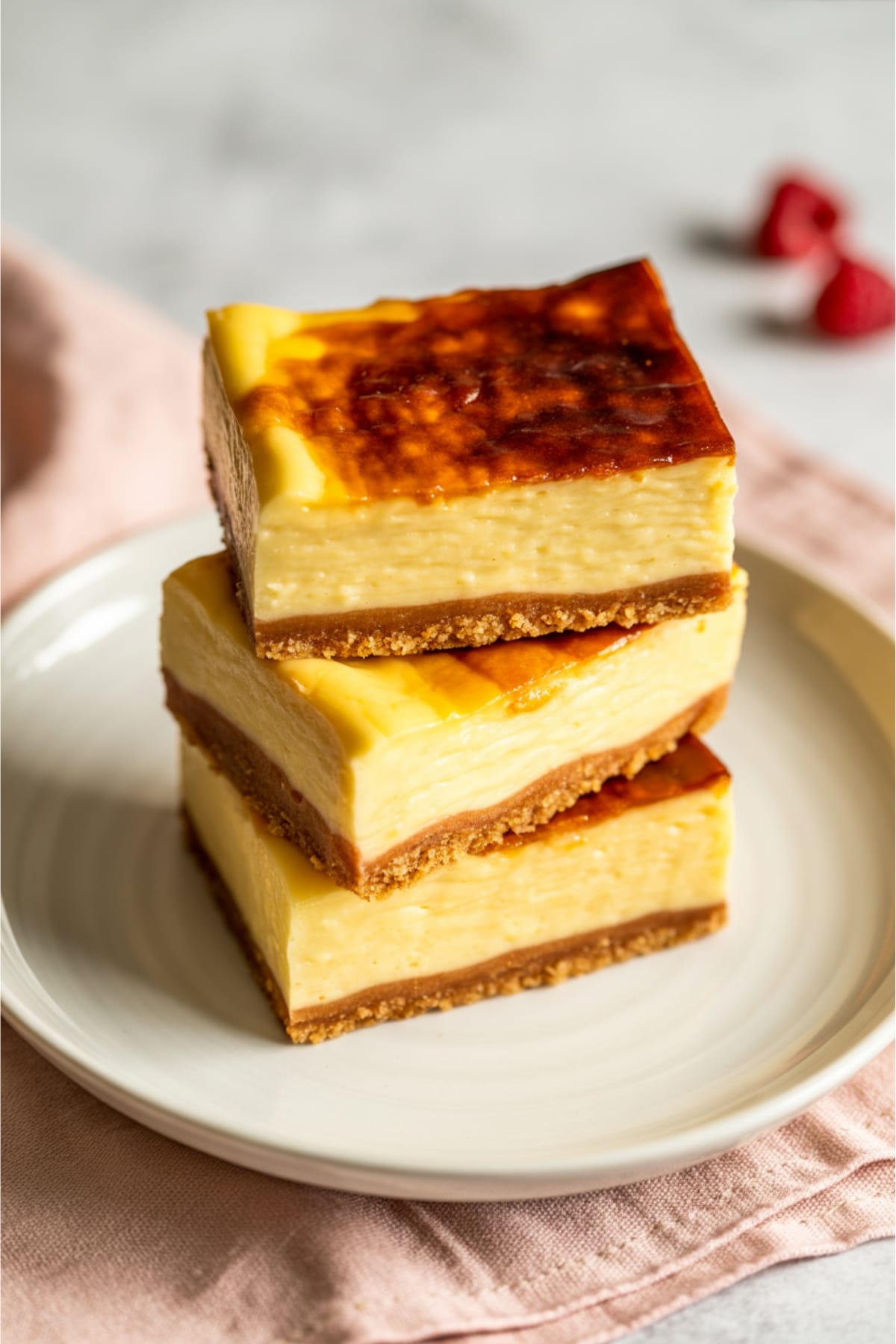 Classic French Desserts Meet NY Cheesecake in These Irresistible Bars
